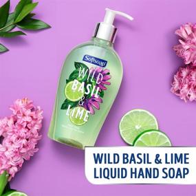 img 1 attached to 🌿 Жидкое мыло для рук с диким базиликом и лаймом от Softsoap, 52 жидких унций