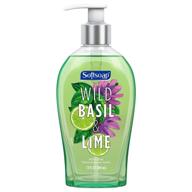 🌿 softsoap wild basil and lime liquid hand soap, 52 fluid ounce logo