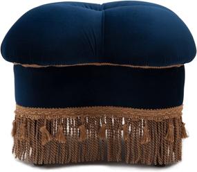 img 2 attached to Navy Blue Jennifer Taylor Home Ellen Ottoman: Enhancing Your Space with Style and Comfort