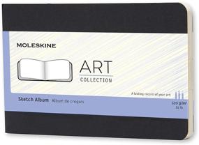 img 4 attached to 📒 Moleskine Art Sketch Album, Pocket Size, Soft Cover, Plain/Blank, Black, 72 Pages