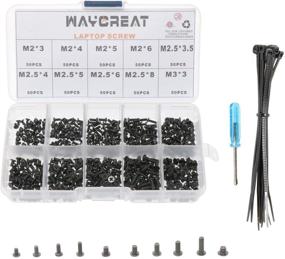 img 4 attached to 💻 500pcs Laptop Notebook Computer Screws Set Kit for IBM HP Dell Samsung Sony Toshiba Gateway Acer Lenovo - M2 M2.5 M3 - by Waycreat