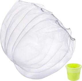 img 4 attached to 🎨 High-quality Fine Mesh Paint Strainer Bags - 10 Pack, 5 Gallon Bucket Size