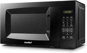 img 4 attached to 🍞 COMFEE EM720CPL-PMB Countertop Microwave Oven - Sound On/Off, ECO Mode, Easy One-Touch Buttons - 0.7cu.ft Capacity, 700W Power - Black