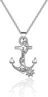 ⚓ seiraa anchor pendant necklace: refuse to sink, nautical jewelry and inspirational gift for boyfriend girlfriend logo