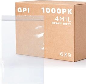 img 4 attached to 🔒 Convenient and Reliable: 4Mil Clear Reclosable Lock Bags for Secure Storage