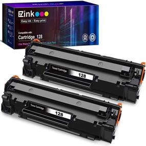img 4 attached to E-Z Ink (TM) Compatible Toner Cartridge Replacement for Canon 128 CRG128 3500B001AA, for Enhanced Performance with ImageClass D530 (Black, 2 Pack)