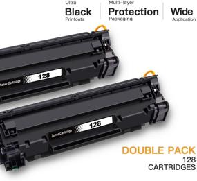 img 3 attached to E-Z Ink (TM) Compatible Toner Cartridge Replacement for Canon 128 CRG128 3500B001AA, for Enhanced Performance with ImageClass D530 (Black, 2 Pack)