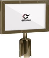 crowd control warehouse stanchion post top sign frame occupational health & safety products логотип