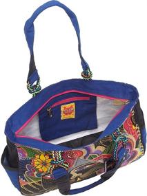 img 2 attached to 👜 Stylish and Colorful Laurel Burch Carlotta's Cats Tote for All Sizes