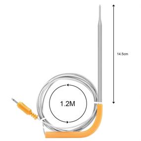 img 1 attached to 🌡️ Inkbird IBBQ-4T Replacement Colored Probe Kit - 4-Pack for WiFi Meat Thermometer - Compatible with IBBQ-4T (Not for IBT-4XS, IBT-6XS)