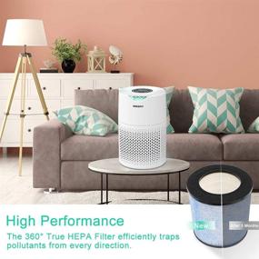 img 2 attached to 🌬️ Kokofit Air Purifier Replacement Filter: True HEPA & Activated Carbon Filters for Allergies, Pets, Smoke, Dust - Large Room