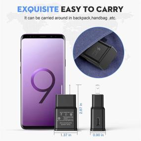 img 1 attached to Spater Fast Charging Wall Charger Kit Set with USB-C 🔌 Cable, Compatible with Samsung Galaxy S10/ S8/ S9 + Note8/ Note9