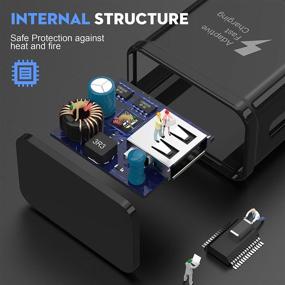 img 2 attached to Spater Fast Charging Wall Charger Kit Set with USB-C 🔌 Cable, Compatible with Samsung Galaxy S10/ S8/ S9 + Note8/ Note9