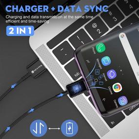 img 3 attached to Spater Fast Charging Wall Charger Kit Set with USB-C 🔌 Cable, Compatible with Samsung Galaxy S10/ S8/ S9 + Note8/ Note9