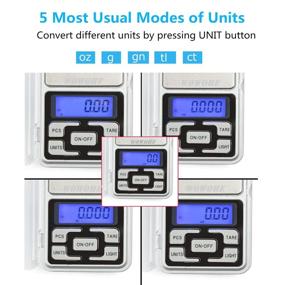 img 2 attached to WOWOHE Portable Digital Pocket Food Scale - 500g Capacity for Kitchen, Small Mini Cooking Scale - Ideal for Lab, Gram Measuring Scale