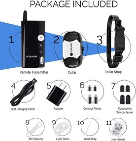 img 3 attached to 🐶 Waterproof Dog Training Collar with Remote – Rechargeable Shock Collar with 3 Training Modes (Beep, Vibration, Shock), Rainproof Training Set, Long Range Remote, Adjustable Shock Levels