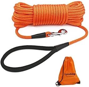 img 2 attached to 🐾 LynxKing Check Cord Dog Leash Long Lead Training Tracking Line Comfortable Handle Heavy Duty Puppy Rope - 10ft, 15ft, 30ft, 50ft, Ideal for Small, Medium, and Large Dogs