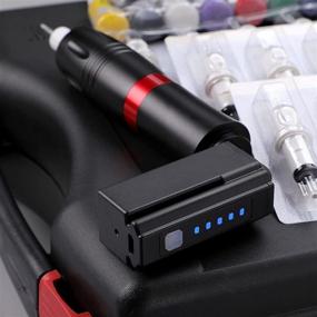 img 1 attached to HAWINK Tattoo Pen Kit: Rotary Gun Machine with Wireless Power Supply, 20Pcs Cartridge, 7 Inks – 154KITP199-1