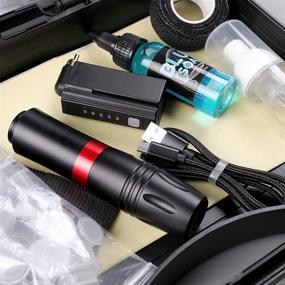 img 2 attached to HAWINK Tattoo Pen Kit: Rotary Gun Machine with Wireless Power Supply, 20Pcs Cartridge, 7 Inks – 154KITP199-1