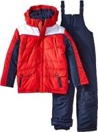 rothschild little panel snowsuit charcoal boys' clothing logo