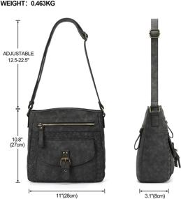 img 3 attached to 👛 KouLi Buir Crossbody Purses for Women - Stylish Handbags and Wallets with Shoulder Strap