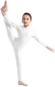 img 4 attached to TiaoBug Kids Girls Gymnastics Ballet Leotard: Perfect Sleeveless Spandex Full Body Suit Unitard Jumpsuit Dance Costume