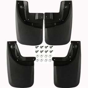 img 4 attached to 🚗 D-Lumina Mud Flaps for TOYOTA TACOMA 2005-2015 with OEM Fender Flares - Heavy Duty Front & Rear Mudflaps Splash Guards (4 Piece) for Enhanced Protection