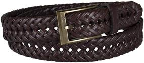 img 3 attached to Dockers Mens Laced Braid Metal Men's Accessories in Belts