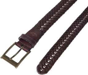 img 1 attached to Dockers Mens Laced Braid Metal Men's Accessories in Belts