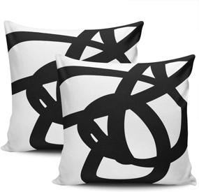 img 4 attached to KELEMO Abstract Cushion Decorative Pillowcase