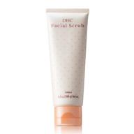 dhc facial scrub - gentle exfoliating creamy microbead-free cleanser - for smooth, hydrated, & clearer-looking complexion - ideal for all skin types - 3.5 oz. net wt. logo