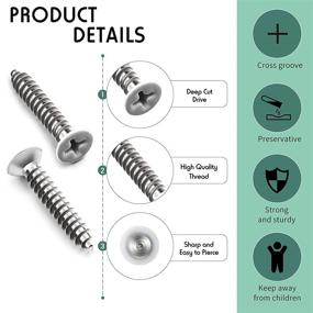 img 2 attached to 🎨 Enhanced Painted Antique Stainless Self Tapping Replacement: A Reliable Solution