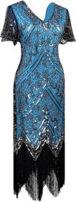 img 3 attached to 💃 Sparkling Gatsby Cocktail Flapper Dresses: Women's Sequin Clothing for Glamorous Events