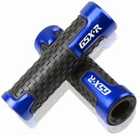 img 4 attached to Blue Motorcycle Handlebar Grips for SUZUKI GSXR GSX-R 125 150 600 750 1000 - Set of 2, 7/8'' 22mm Handle Grips