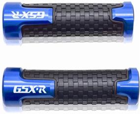 img 2 attached to Blue Motorcycle Handlebar Grips for SUZUKI GSXR GSX-R 125 150 600 750 1000 - Set of 2, 7/8'' 22mm Handle Grips