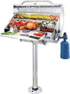 magma products t10-185: double locking stowable 🔒 pedestal mount – secure and space-saving silver mounting solution логотип
