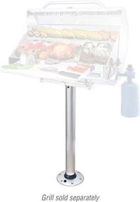 img 3 attached to Magma Products T10-185: Double Locking Stowable 🔒 Pedestal Mount – Secure and Space-saving Silver Mounting Solution