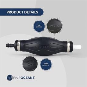 img 2 attached to 🔧 High-Performance Five Oceans EPA One Way Valve Large Primer Fuel Bulb for 3/8” Hose FO-2877: A Reliable Solution for Efficient Fuel Transfer