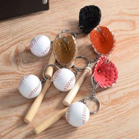 img 3 attached to ⚾️ Unleash Your Love for Baseball with ISKYBOB Baseball Keychain: Uniquely Creative Keyring