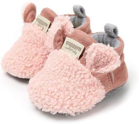 img 2 attached to COSANKIM Slippers Newborn BootiesToddler Infant Apparel & Accessories Baby Girls and Shoes