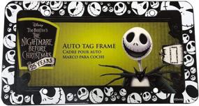 img 1 attached to 🎃 New Plasticolor 11 Pc Nightmare Before Christmas Jack Skellington Ghostly Car Truck SUV Seat Covers Floor Mat Bundle Set + Little Tree Air Freshener - Yupbizauto