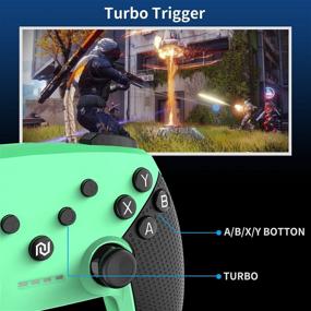 img 2 attached to Enhance Your Gaming Experience with the Newliton 🎮 Wireless Controller for Nintendo Switch/Switch Lite - Neon Green