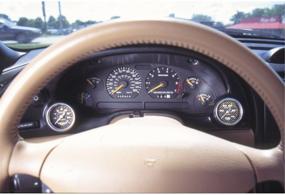 img 1 attached to 📊 Enhance Your Dashboard: AUTO METER 10003 Gauge Works Dual Instrument Cluster Bezel