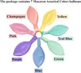 img 1 attached to 🎈 IN-JOOYAA 36 Inch Big Round Balloons 7 Pack: Macaron Assorted Colors Thick Giant Balloons - Perfect for Party Decorations!