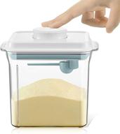 📦 updated design airtight 600g 1700ml rectangle formula dispenser food container with scraper pop up логотип