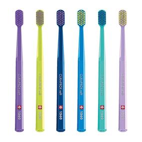 img 4 attached to Curaprox Soft Toothbrush CS 1560: 🪥 6-Pack with Varying Colors for Effective Dental Care