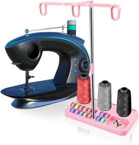 img 2 attached to 🧵 Convenient Thread Spool Holder Stand for Domestic Embroidery and Sewing Machines - Ideal for Beginners and Adults