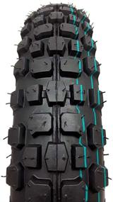img 1 attached to 🚵 MMG Off Road Knobby Tire Set - Front Tire Size 2.50-14 with Inner Tube and Rear Tire Size 3.00-12 with Inner Tube