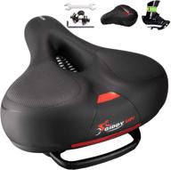 🚲 upgrade your ride with giddy up! wide bike saddle - a comfortable bike seat replacement for men and women - universal fit for indoor and outdoor cycling logo