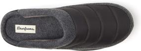 img 1 attached to Comfortable and Stylish: Dearfoams Womens Quilted Slipper Medium - Perfect for All-Day Relaxation